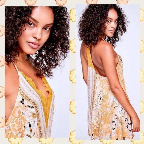 Free People Love Bird Printed Mini Dress in Rose - Picture 8 of 8